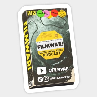 Filmwar "VHS Sticker (Vertical)" Sticker